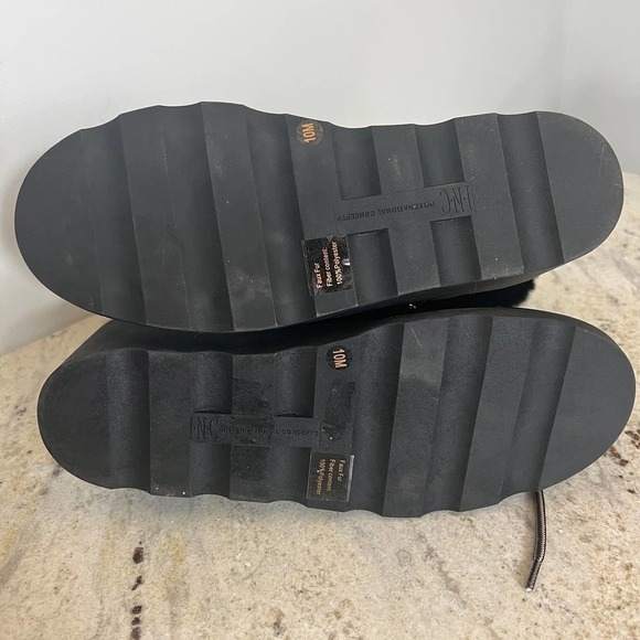 INC INTERNATIONAL CONCEPTS HANNIA WEDGE‎ BOOTIES IN BLACK NWOB WOMEN'S SIZE 10 - Picture 9 of 14